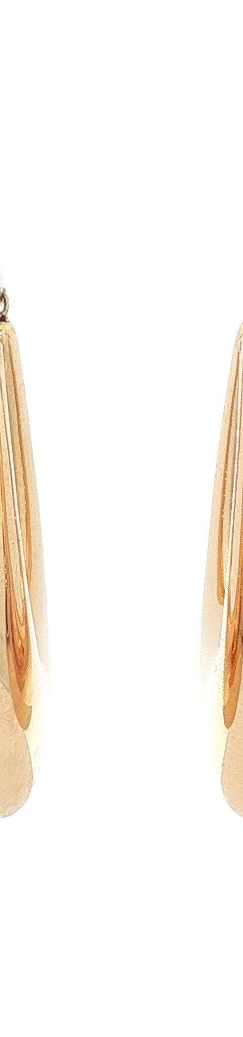 Vintage 18K Gold Smooth Earrings
